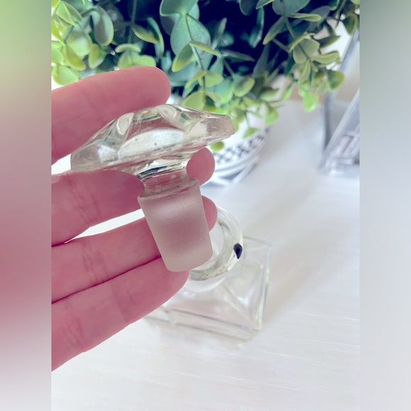 Art Deco Vintage Empty Glass large Perfume Scent Bottle - Picture 4 of 6